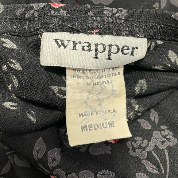 Vintage 90s Wrapper Fairygoth Rose Print Maxi Skirt - Picture 5 of 7